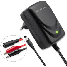 Qoltec Automatyczna ładowarka do akumulatora agm gel std 12v | 1.5a |  prostownik z sygnalizatorem led