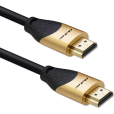 Qoltec Kabel hdmi v2.1 ultra high speed 8k | 60hz | 30awg | 1m złoty