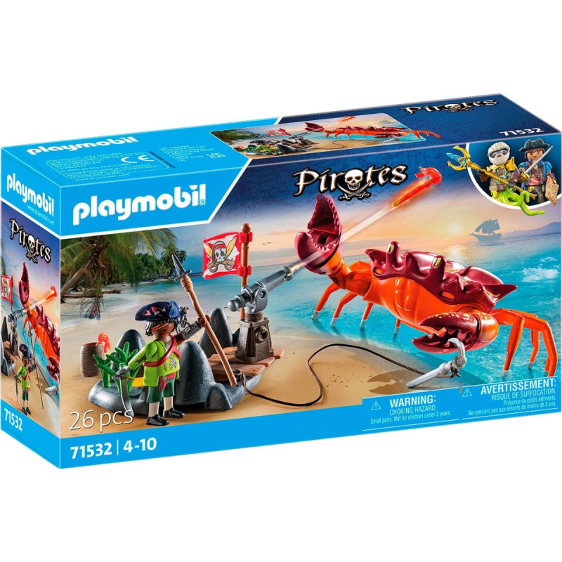 Playmobil PIRATES Cīņa ar milzu krabi 71532