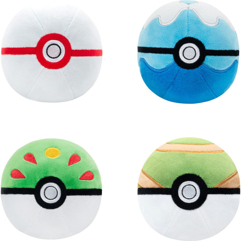 Pokémon POKEMON W2 plīša rotaļlieta Poké Ball, 12 cm