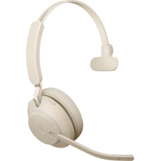 Jabra Sluchawki nauszne bezprzewodowe jabra evolve2 65 ms mono link380c, beige + stand