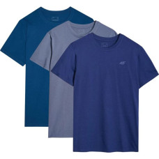 4F Men's T-shirt (3-Piece Set) 4F 3P-SS-4FWMM00TTSHM2256-90S 3PACK (L)