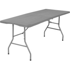 CATERING TABLE FOLDABLE INTO A SUITCASE 180x70CM MAX.100KG GRAY