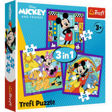 Trefl DISNEY Puzzle 3 in 1 set Mickey Mouse