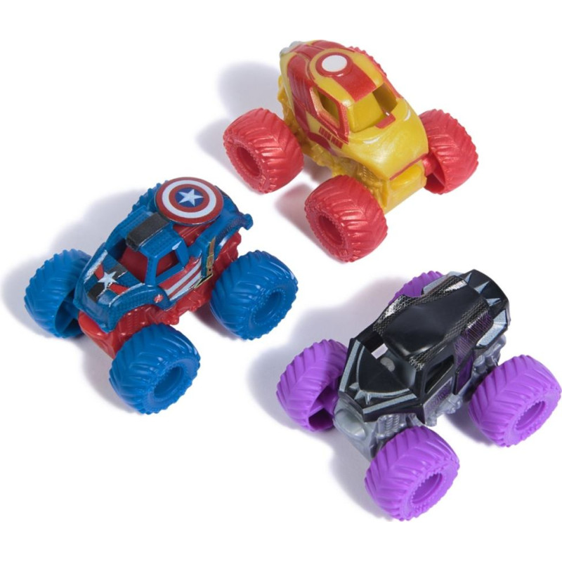 Spin Master Marvel Monster Jam: Mini Jams - Winter Soldier / Captain America / War Machine 3 Pack Bundle (20149560)