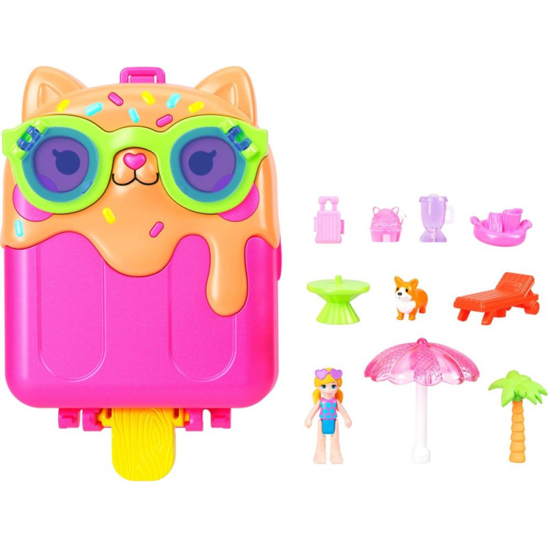 Mattel Polly Pocket : Kitty Popsicle Resort Compact (JCB17)
