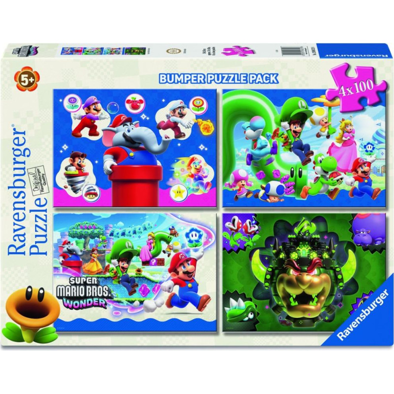 Ravensburger Puzzle: Super Mario (4x100 pcs) (12004321)