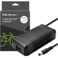 Qoltec Ładowarka do roweru skutera elektrycznego 36v | 42v | 4a | 5.5*2.1 + kabel zasilający