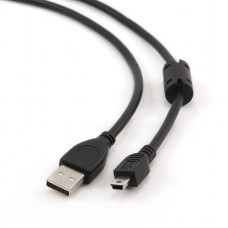 Gembird Kabel miniusb 2.0 canon ferryt 1.8m czarny