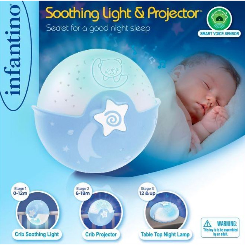 B-Kids Infantino projektor 2w1 niebieski