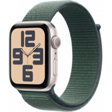 Apple Watch se gps, koperta 44 mm z aluminium w kolorze księżycowej poświaty z opaską sportową w kolorze górskiego jeziora