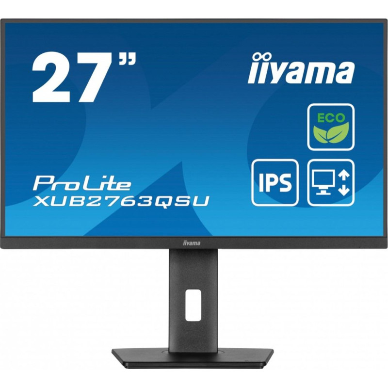 Iiyama Monitor 27 cali prolite xub2763qsu-b1 ips,qhd,has,100hz