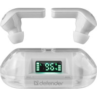 Defender Słuchawki douszne bezprzewodowe twins 916 białe z mikrofonem