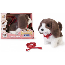 Artyk Piesek chodzący na smyczy biało-brązowy 14 cm