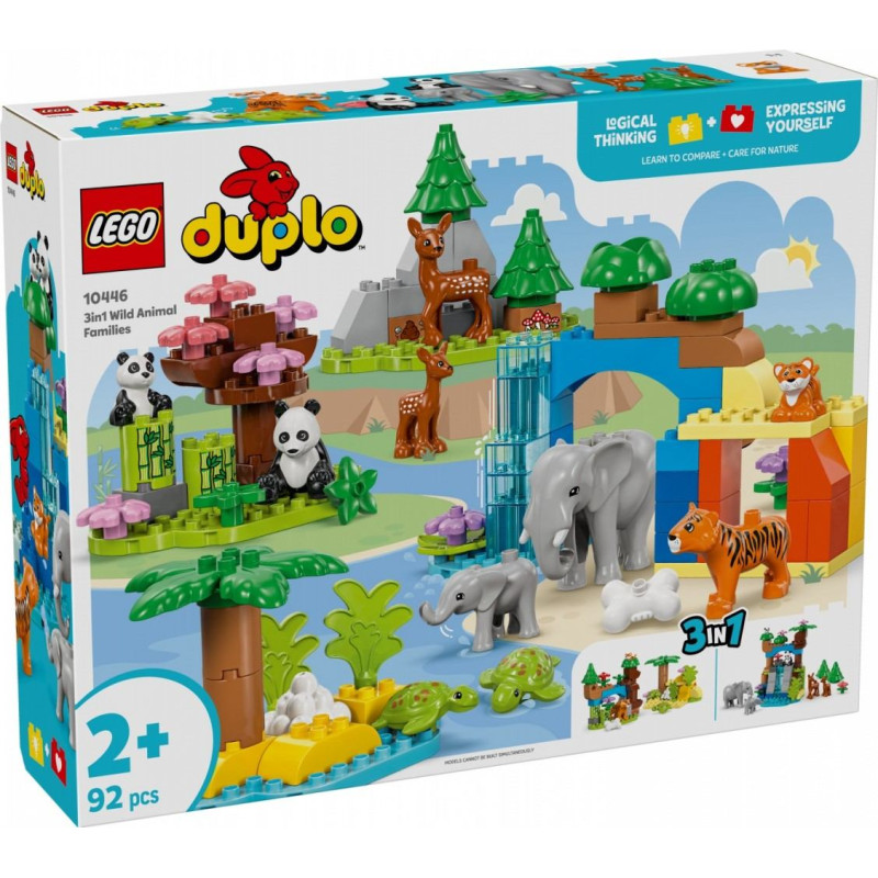 Lego Klocki duplo 10446 rodziny dzikich zwierząt 3 w 1