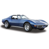 Maisto Model kompozytowy chevrolet corvette 1970 1/24 niebieski
