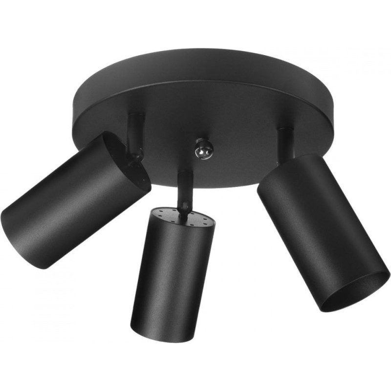 Maclean Lampa sufitowa punktowa, gu10, mce362 b aluminiowa czarna