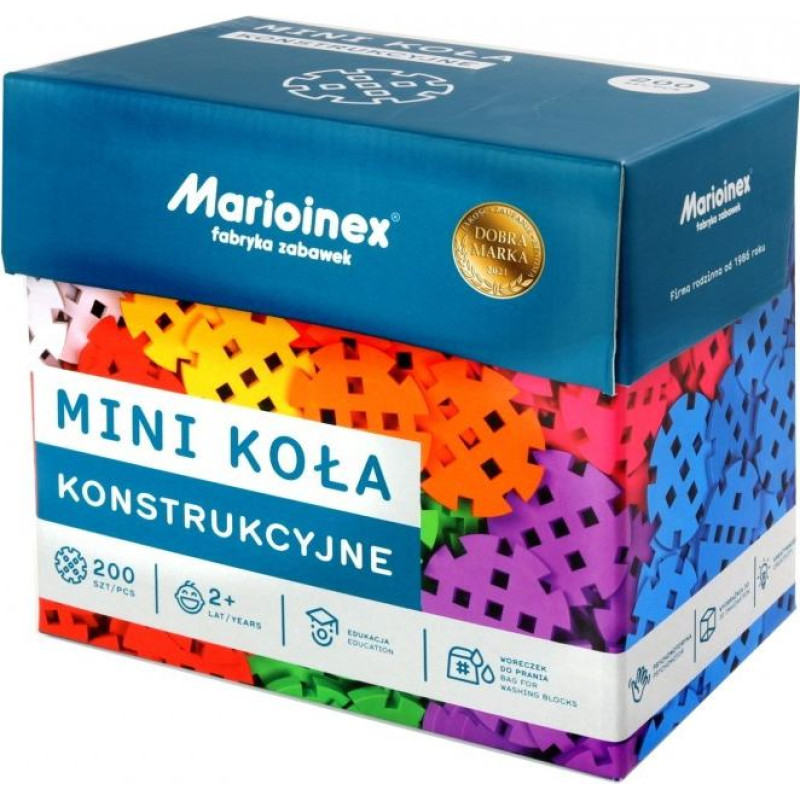 Marioinex Klocki konstrukcyjne mini waffle - koła konstrukcyjne
