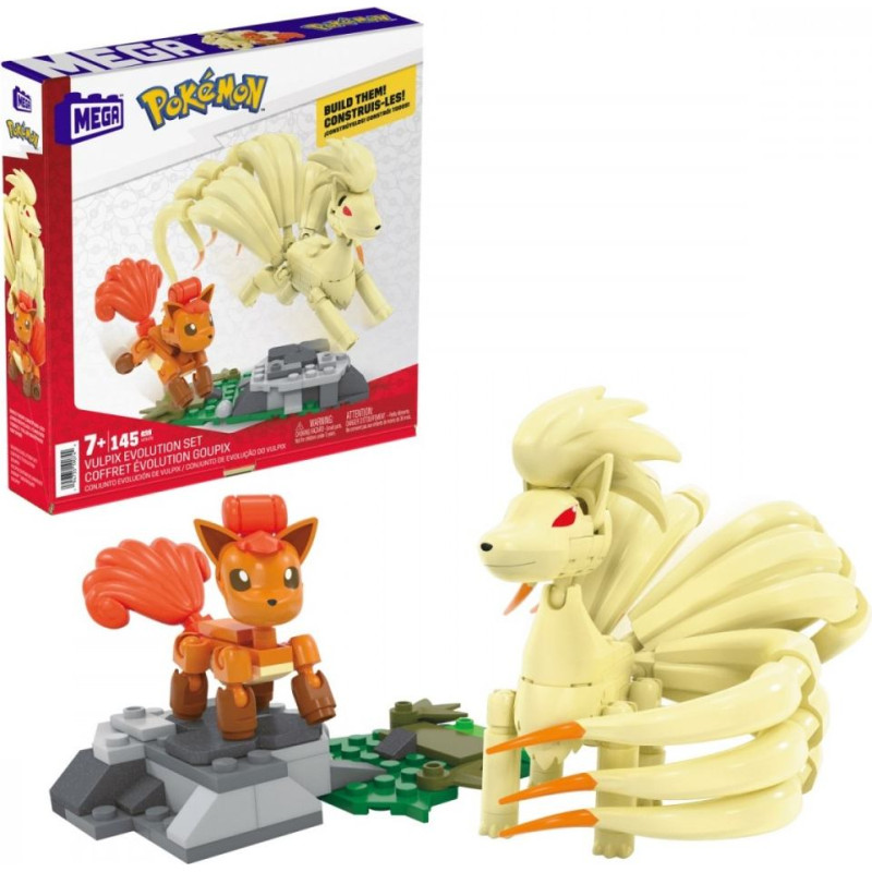 Mega Bloks Klocki mega pokemon klocki ewolucja vulpixa