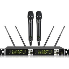 Avtek Zestaw bezprzewodowy z dwoma mikrofonami doręcznymi avtek wm 2h