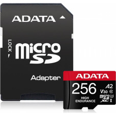 Adata Karta microsd high endurance 256gb uhs1 u3 v30 a2 100/85mb/s + adapter