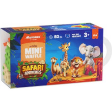Marioinex Klocki mini waffle - zwierzęta safari 50 elementów
