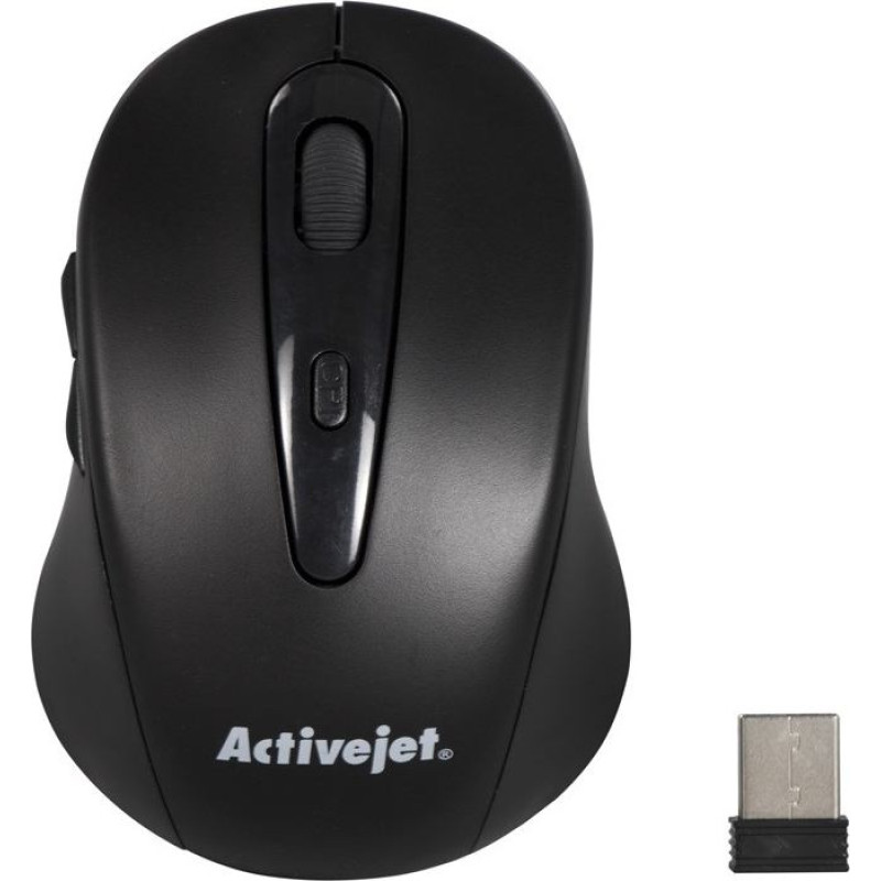 Effiki Activejet amy-213 mysz bezprzewodowa usb (optyczna; 1600 dpi; kolor czarny)