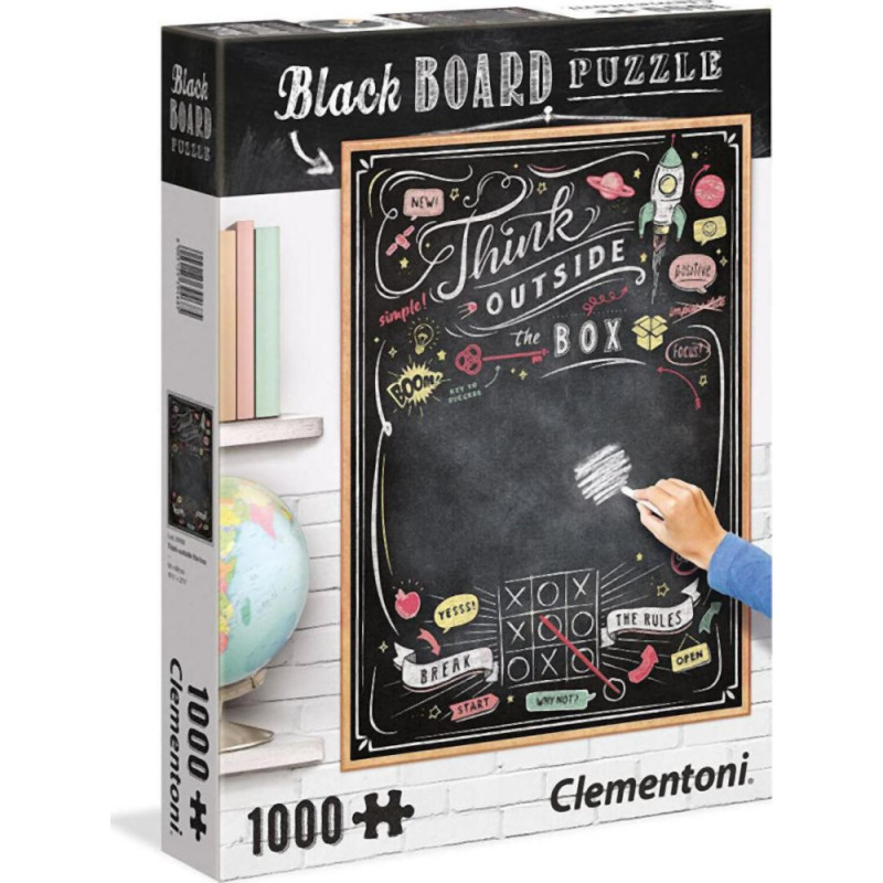 Clementoni AS Clementoni Writable Black Board Puzzle - Think out of the Box (1000pcs) (1260-39468)