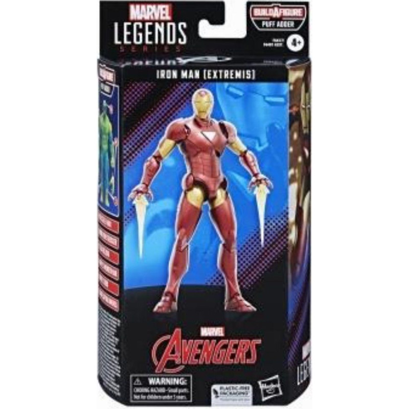 Hasbro Fans - Marvel Legends: Iron Man (Extremis) Action Figure (15cm) (Build-A-Figure Puff Adder) (Excl.) (F6617)