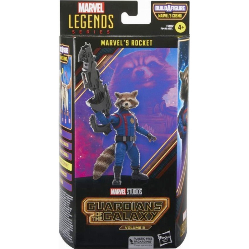 Hasbro Fans Marvel Legends Series: Guardians of the Galaxy Volume 3 - Marvel’s Rocket Action Figure (Build-A-Figure) (15cm) (Excl.) (F6608)