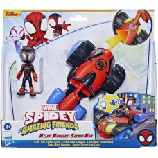 Hasbro Marvel Spidey and His Amazing Friends: Miles Morales: Spider-Man Glow Tech Techno-Racer (F4531)