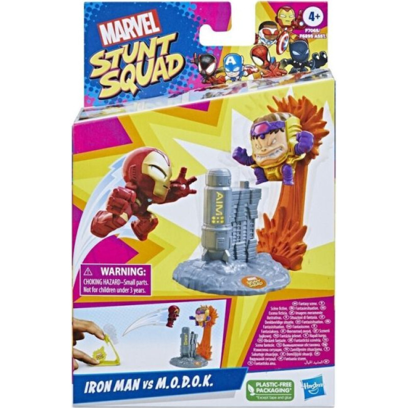 Hasbro Marvel: Stunt Squad - Iron Man Vs M.O.D.O.K.Fantasy Scene (F7065)