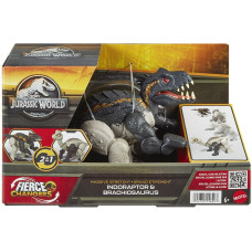 Mattel Jurassic World: Fierce Changers Massive Stretch - Indoraptore  Brachiosaurus (HPD35)