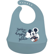 Stor : Mickey Mouse Full Of Smiles - Toddler Silicone Bib  (10429)