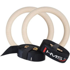 HMS Wooden gymnastic rings with the HMS TX07 measure