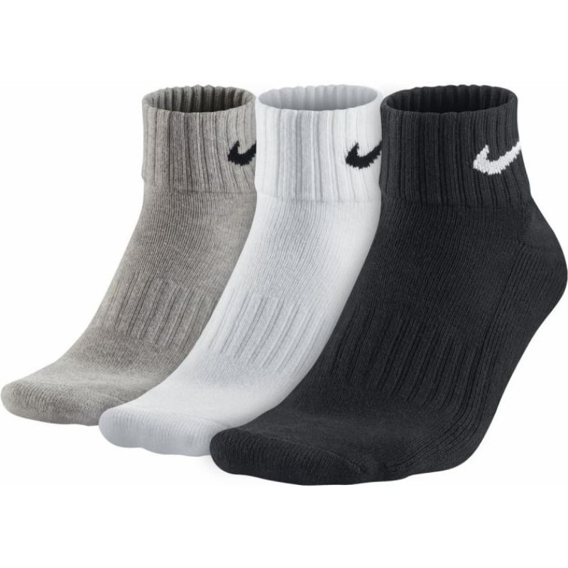 Nike 3 pack Value Cotton Quarter SX4926-901 socks (42-46)