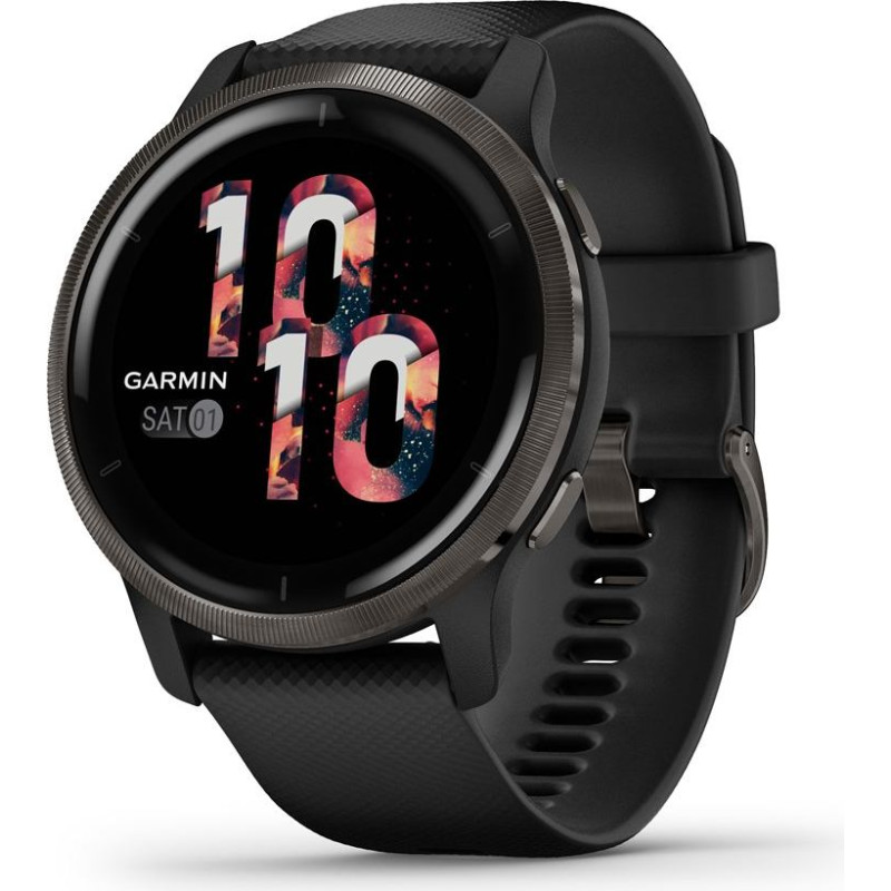 Garmin Zegarek sportowy garmin venu 2 amoled 45,4mm czarny