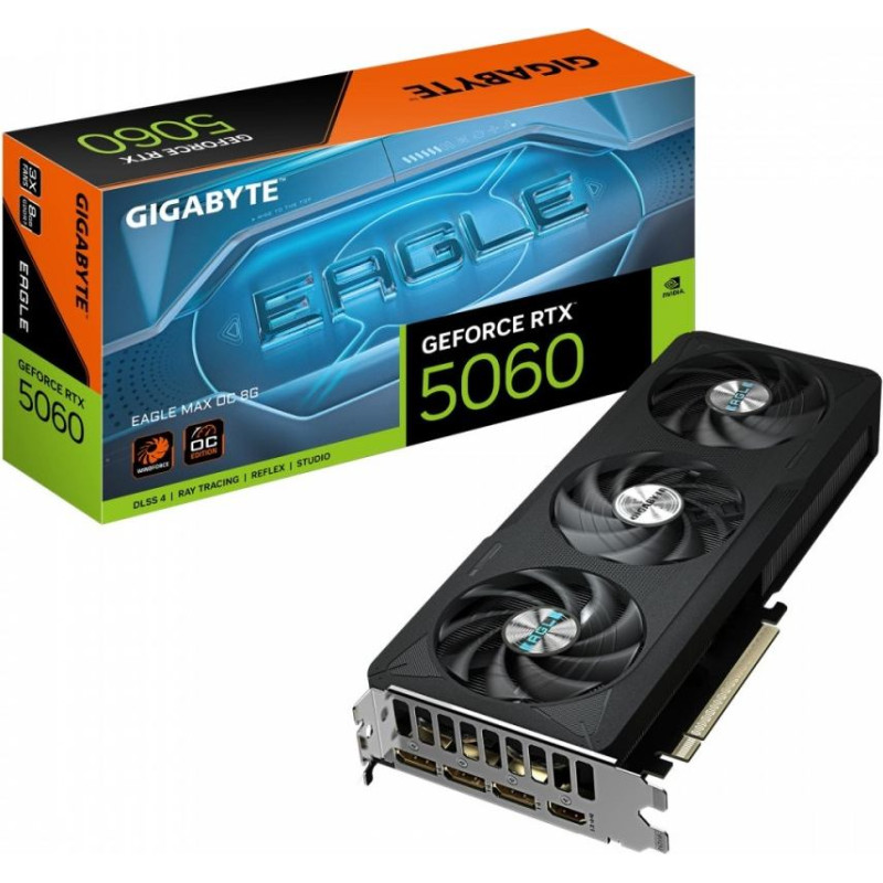 Gigabyte Karta graficzna geforce rtx 5060 eagle max oc 8g gv-n5060eaglemax oc-8gd