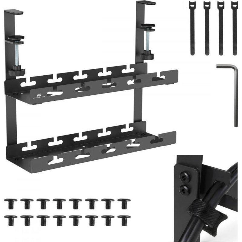 Maclean Organizer podbiurkowy na kable mc-104 b