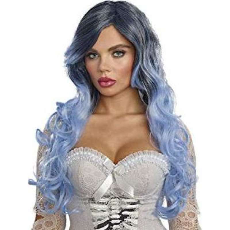 Dreamgirl - Silver Blue Wig, One Size - Toy - rotaļlieta