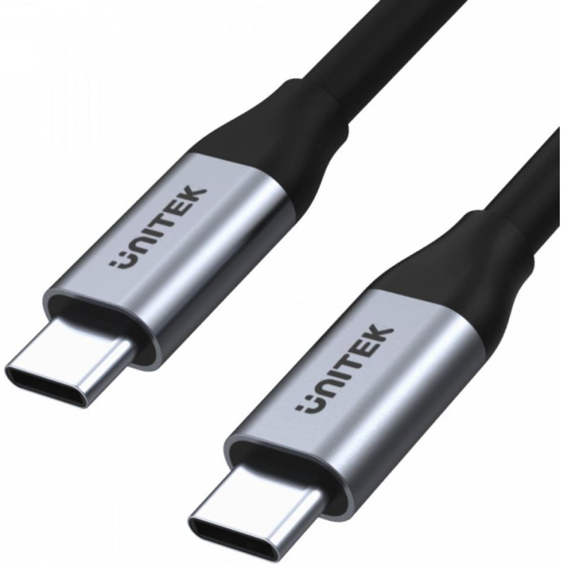 Unitek Kabel usb-c - usb-c pd, 10gbps, 4k60hz, 1m, m/m; c14082abk