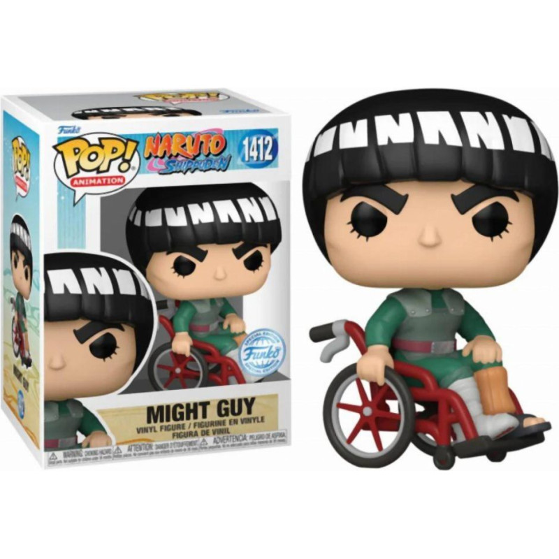 Funko Pop! Animation: Naruto Shippuden - Might Guy (White Chrome) (Special Edition) #1412 Vinyl Figure