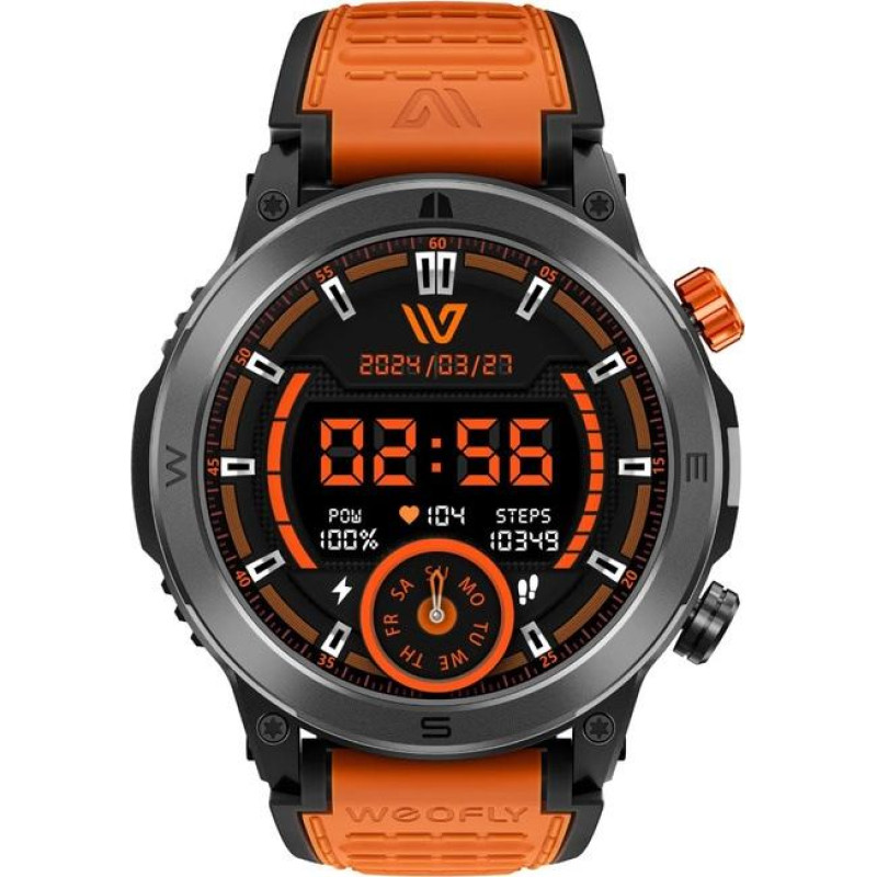 No Name Smartwatch weofly conquer pomarańczowy