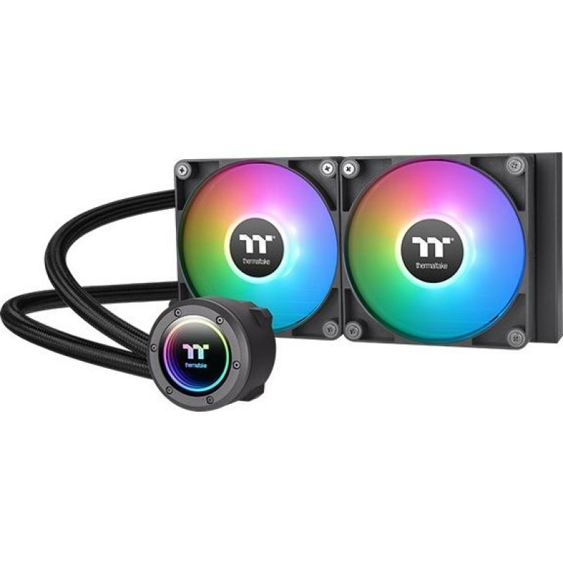 Thermaltake Chłodzenie wodne - th240 v2 argb (2x120mm) miedziany blok cpu
