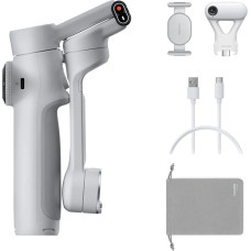 Insta360 flow 2 ai tracker bundle (stone gray) - gimbal z modułem śledzenia ai