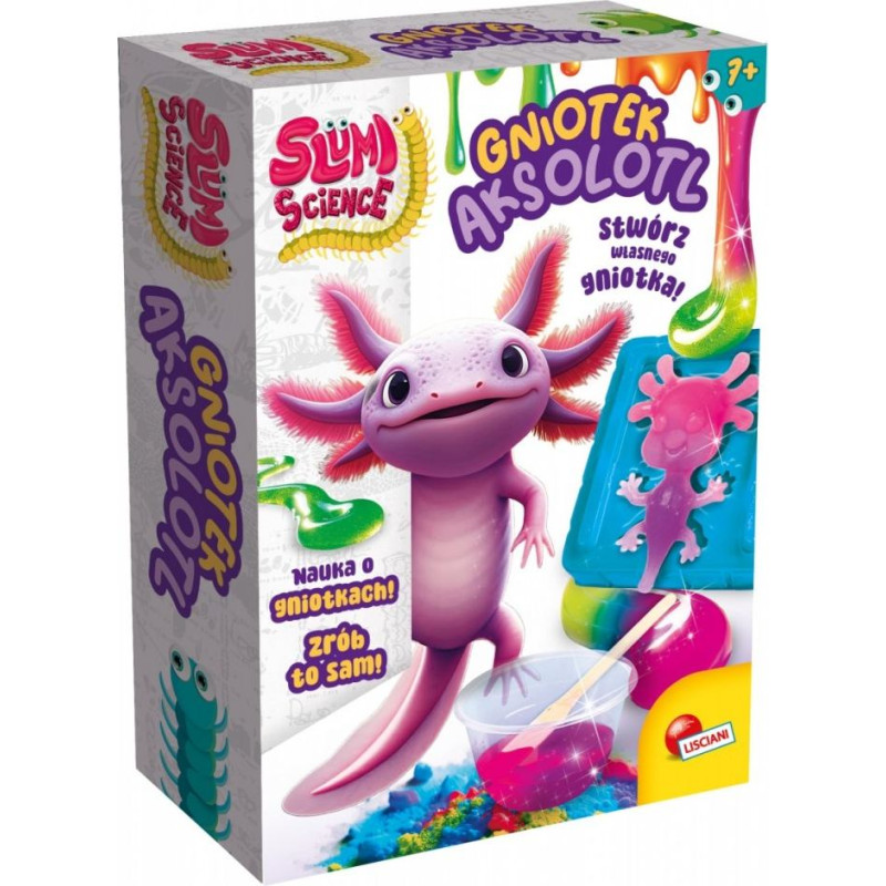 Lisciani Zestaw slumi science - gniotek aksolotl