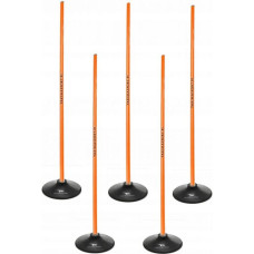 Yakimasport Slalom obstacle course 160cm sticks + base 1.5kg Orange 100866