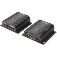 Digitus Przedłużacz/extender hdmi do 50m po skrętce cat.6/7 utp, 1080p 60hz fhd, hdcp 1.2, ir, audio (zestaw)