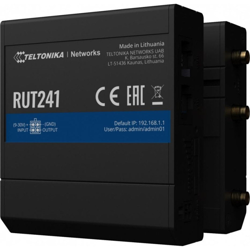 Teltonika Router lte rut241 (cat 4), 4g, wifi, ethernet