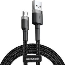 Baseus kabel usb do micro usb cafule 2.4a 0.5m (szaro-czarny)